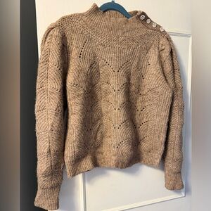 Heartloom Button Shoulder Sweater